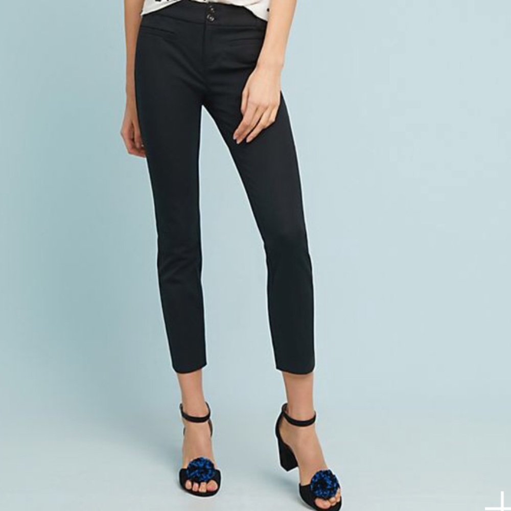 The Essential Slim trouser by Anthropologie